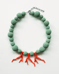 Coral Green Necklace