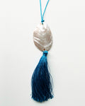 Mother Pearl Tassel Vibrant Blue