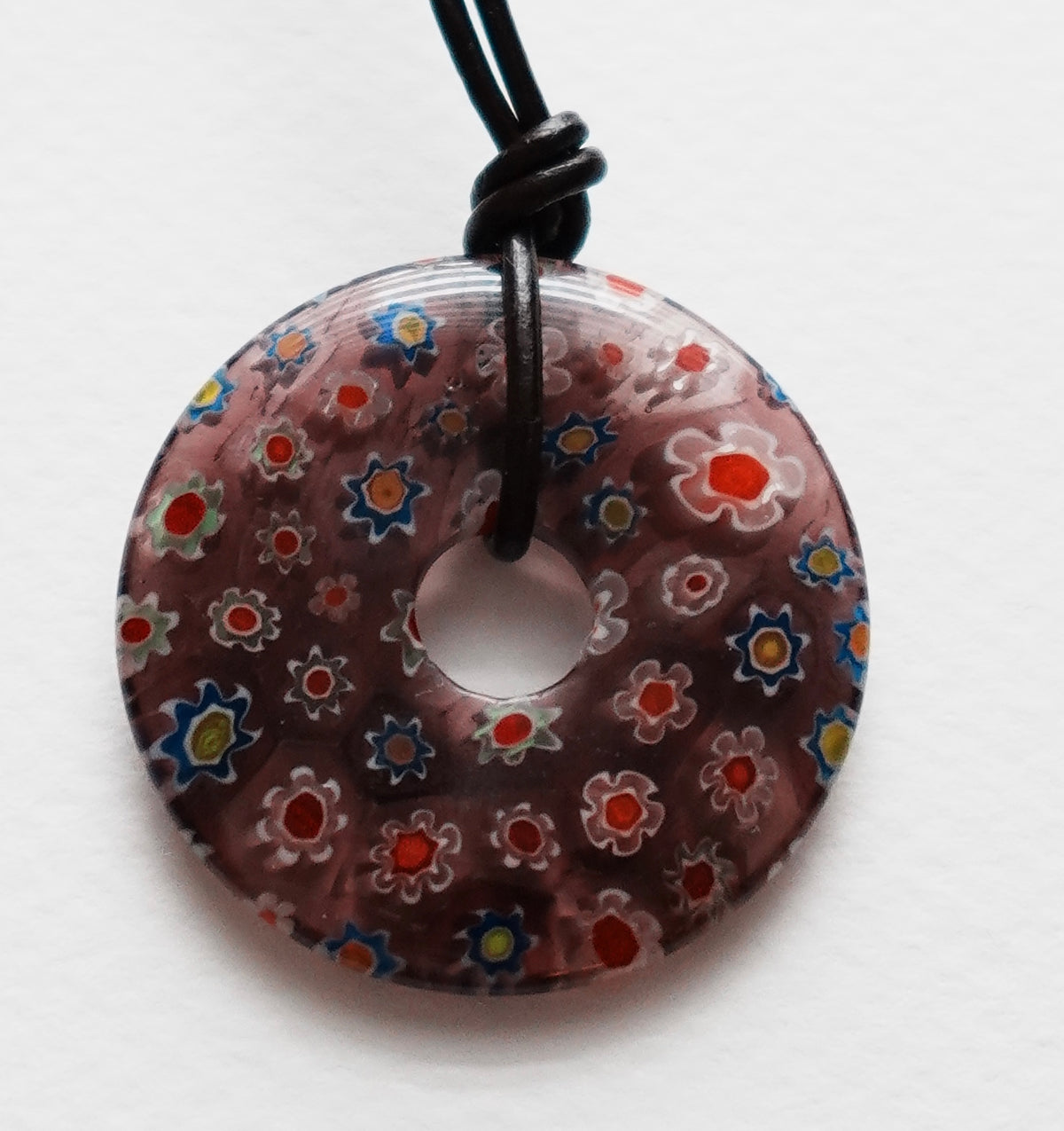 Milefiori Cord Necklace